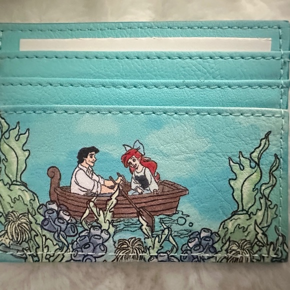 Disney Loungefly Ariel The Little Mermaid Mini Backpack with Cardholder - Picture 5 of 9